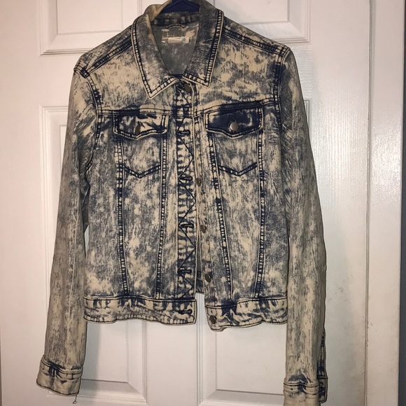 love, Fire Jackets & Blazers - Acid Wash Denim Jacket